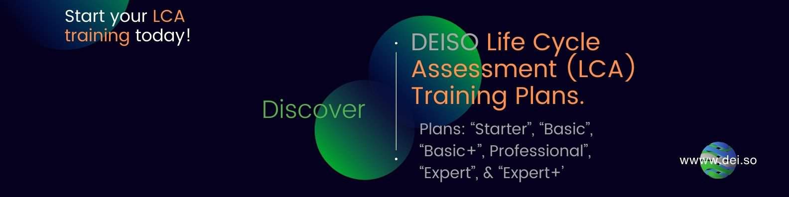 DEISO ライフ サイクル アセスメント LCA トレーニング プランとコース