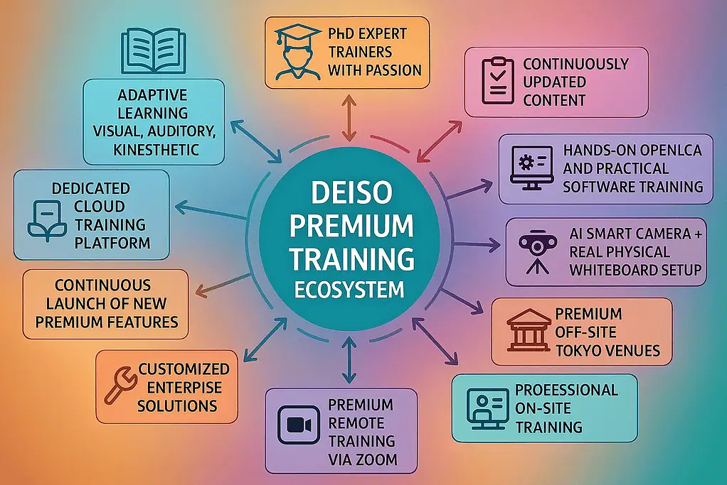DEISO プレミアムトレーニングエコシステムの概要図