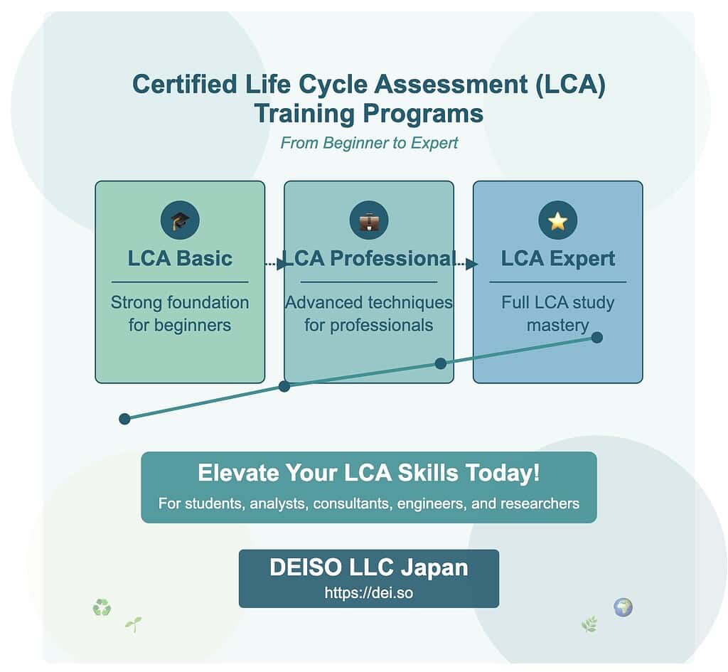 DEISO خطط التدريب على تقييم دورة الحياة (LCA)