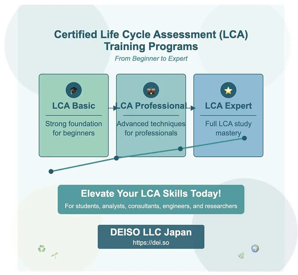Formazione LCA certificata: livelli Base, Professionale, Esperto.
