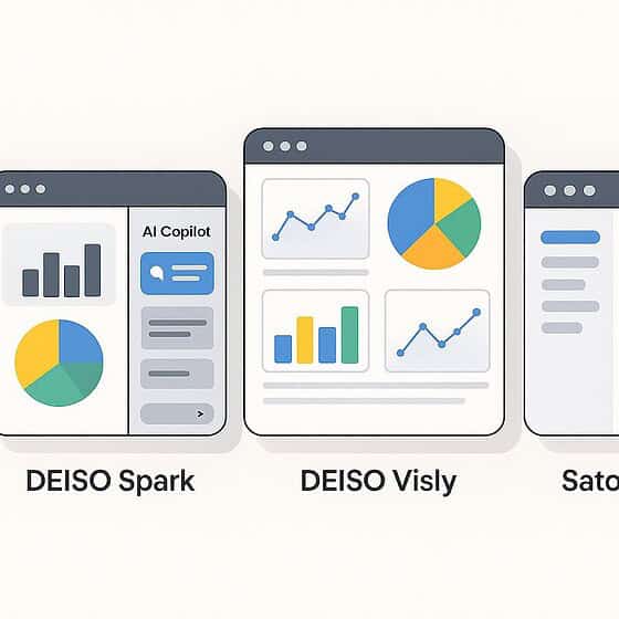 Charts of DEISO Spark, Visly, Satori AI