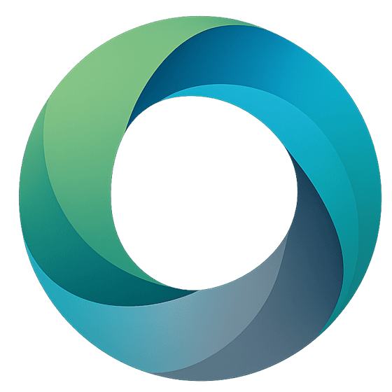 Colorful gradient circular logo design