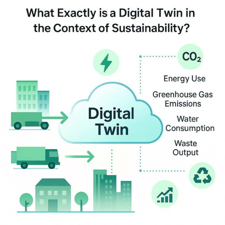Il gemello digitale ha un impatto su fattori di sostenibilità quali energia ed emissioni.