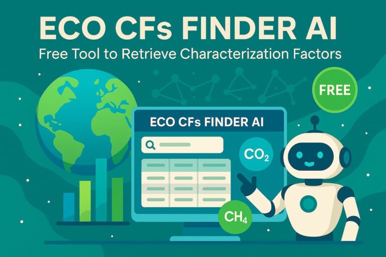 Strumento di intelligenza artificiale ECO CFs FINDER per i fattori di caratterizzazione.