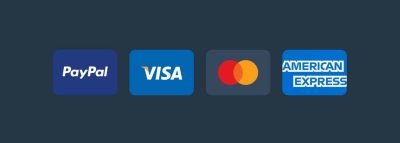 Icone-Carta-di-Credito Opzioni di pagamento: PayPal, Visa, MasterCard, American Express.